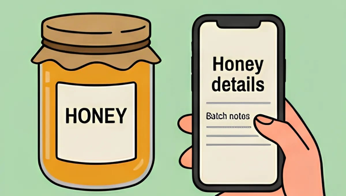 Product packaging carrying a code on its label