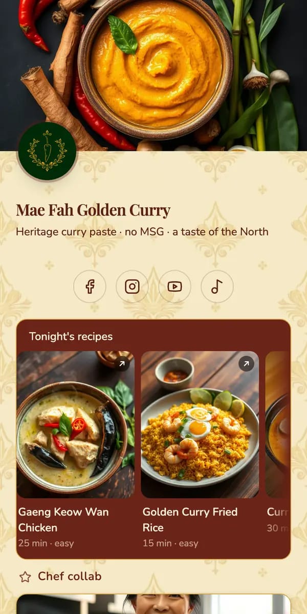 Mae Fah's live page